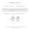 Wholesale 1 Pair Elegant Modern Style Star Copper Zircon Ear Studs