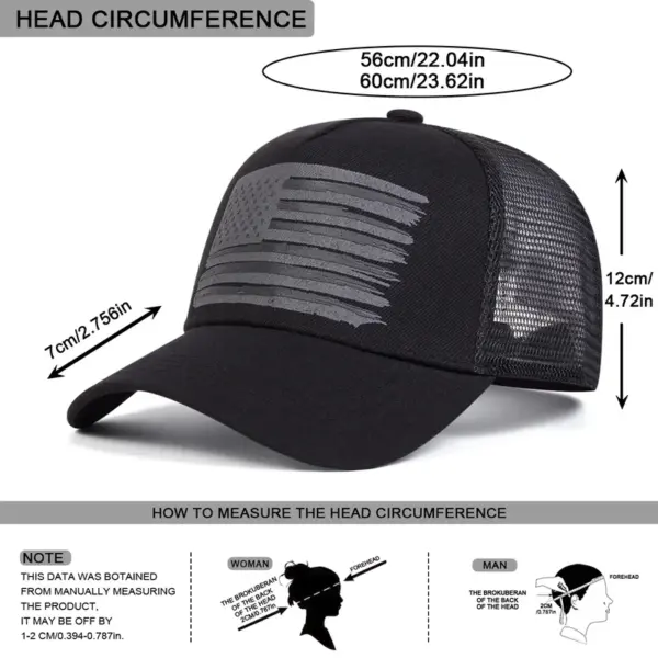 Wholesale American Flag Casual Outdoor Women's Baseball Cap With Curved Brim, Polyester Material Featuring Printing