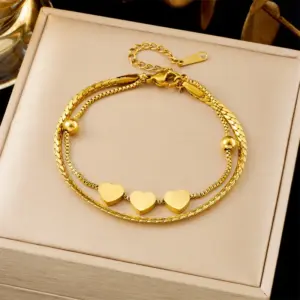 【5181】Double Layer Three Hearts
