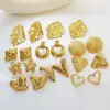 Wholesale 1 Pair Elegant Vintage Style Lady Geometric Heart Shape 304 Stainless Steel Ear Studs