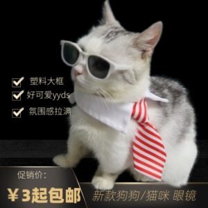 Wholesale 9.5cm Pet Glasses Dog Glasses Cat Glasses Free Shipping Wholesale Plastic Large Frame Repair Glasses Sunglasses