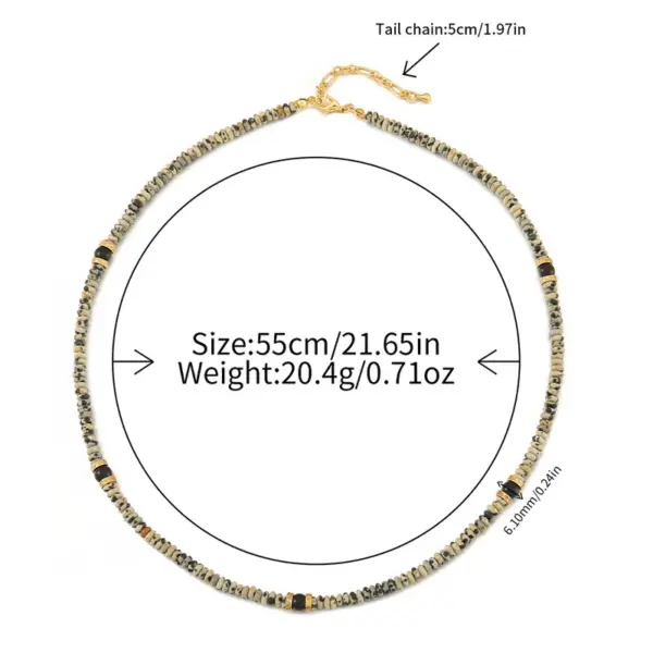 Wholesale Casual Commute Irregular Natural Stone Agate Copper Necklace In Bulk
