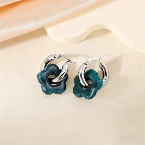 Wholesale Round Hypoallergenic Earrings For Women In 18K Real Gold Plated 304 Stainless Steel With 0.05µm-0.08µm Electroplated Coating