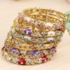 oly-f94a564fba8c458cd5208bcfc0bb8736 Wholesale Beijing Cloisonne Bracelet Alloy Gold Plated Crystal Ethnic Jewelry Jewelry Bracelet