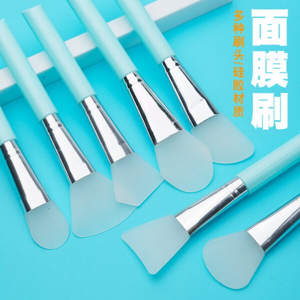Wholesale Beauty Silicone Brush Mask Brush Makeup Brush Soft Hair Brush Mud Mask Beauty Makeup Tools Fan-shaped Fruit Acid Brush
