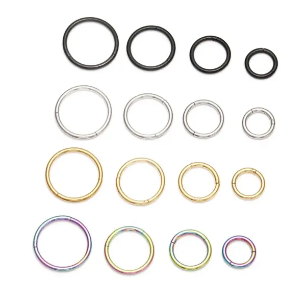 Wholesale Simple Style Circle Stainless Steel Plating Nose Ring Nose Pin