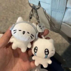 Headphone cat + crying cat / 7cm