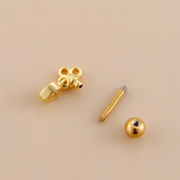Wholesale 1 Piece 316L Stainless Steel Copper Zircon Ear Cartilage Rings & Studs Spider Spider Web Waterproof Non Tarnish Surgical Steel