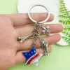 Wholesale Independence Day Flag Heart Star American European Style Keychain Earring Pendant Alloy Crafted Festive Fashion Accessory