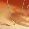 Wholesale Asymmetrical Irregular Necklace For Women In 304 Stainless Steel With 18K Real Gold Plated PVD Coated Finish And Box Chain