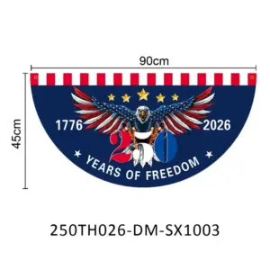 45*90CM Fan-shaped Flag / 250TH026-DM-SX1003