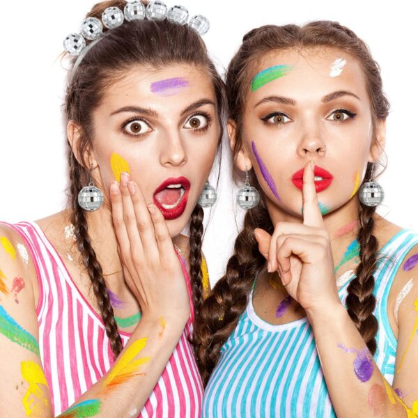 oly-f9bb67c2e038d96b6b94defc391dc931 Wholesale DISCO mirror ball earrings headband party DISCO dancing carnival accessories hip hop punk style earrings