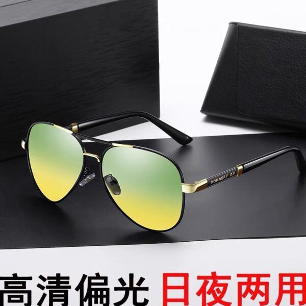 oly-f9c717325a1aeb5076e6003676336ef4 Wholesale Metal resin polarized sunglasses men's driver driving glasses men's sunglasses day and night dual-purpose color changing glasses toad glasses