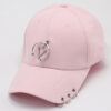 oly-f9d5c60168297c2411d6f74bcc494125 Wholesale style personalized chain iron ring baseball cap versatile student Korean style curved brim peaked cap female summer sun hat