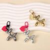 Wholesale Blow Dog Keychain Couple Keychain Niche Personal Bag Pendant Dark Cool Women Hanging Ornaments Birthday Gift