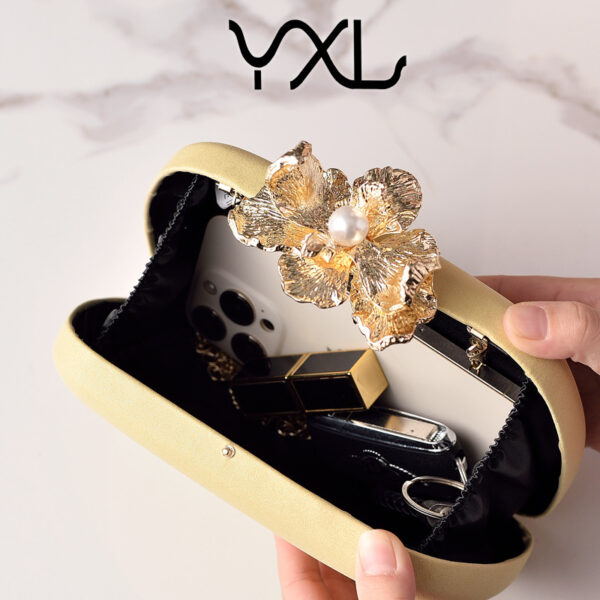 Wholesale Fashion Macaron Color Evening Bag Flower Clutch Bag Wedding Bridal Bag Factory Direct Party Bag