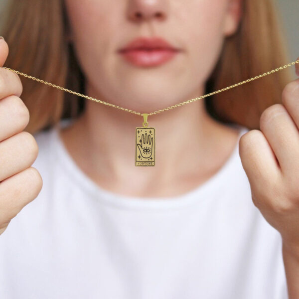 Wholesale Style Tarot Card Pendant Necklace Stainless Steel Necklace Wholesale and Retail