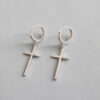 Wholesale Simple Ear Buckle Cross Earrings Earrings Neutral Unisex Daily