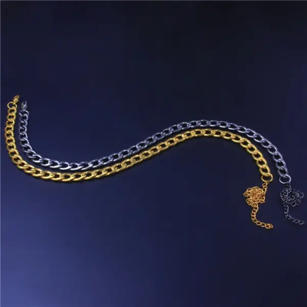 Wholesale Jewelry Y2K Beach Cool Style Solid Color 304 Stainless Steel Plating Anklet