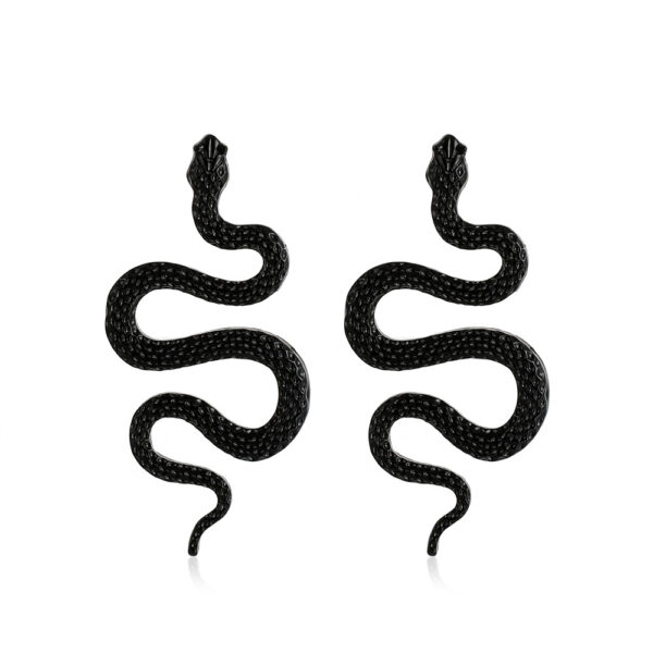 Wholesale Retro Exaggerated Snake Earrings Fashion Punk Geometric Alloy Carved Animal Snake Earrings Earrings
