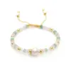 Wholesale Fashion Geometric Turquoise Freshwater Pearl Knitting Bracelets