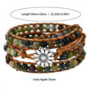 Wholesale Ethnic style personalized hand-woven hand rope many small stacked wearing agate bracelet bracelet
