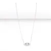 Wholesale Minimalist Classic Style Eye Plated 18K Real Gold Zircon 201 Stainless Steel Copper Cable Chain Cross Chain Lobster Clasp Women's Necklace