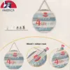 Wholesale Halloween Wooden Plaque Welcome Decoration Flag Door Hanging Ornament Veterans Day Party Decoration