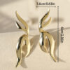Wholesale  fashion all-match exaggerated personality alloy irregular graphics earrings earrings Valentine's Day gift for women