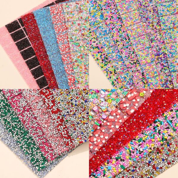 Wholesale Pointed Water Drill with Resin Cylindrical Mixed Double-sided Adhesive Drill Pieces DIY Pen Hair Accessories Nail Art