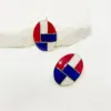Wholesale American Flag Stud Earrings For Women In Red Enamel Alloy, Perfect For Daily Wear