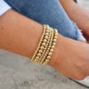oly-fb37f6a240fb27a00f2391951ef9779e Wholesale Beaded Gold Bracelet for Men and Women Color-retaining Gold Plated Stretch Multi-layer Stacked Round Beaded Bracelet Bracelet