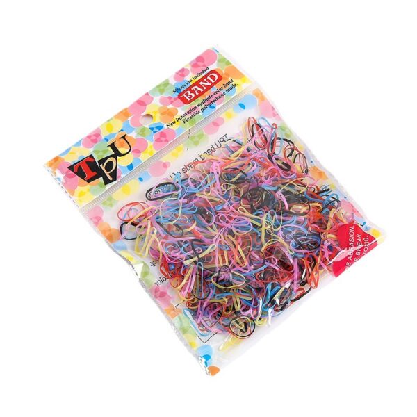 Wholesale Small Rubber Band Women's Hair Tie Disposable Rubber Band Bagged Colorful High Elastic Hair Band Does Not Hurt Hair Children's Headband