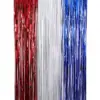 Wholesale 75th National Day Shiny Rain Curtain Tassel Decoration Customizable Decorative Ribbon Party Decoration American Festival Supplies
