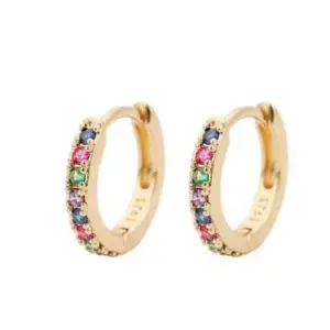 Golden Colorful Crystals 10mm