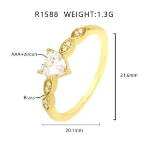 18K White Stone / 9