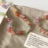 Wholesale Romantic Ice Cream Necklace For Women With Waterproof Non Tarnish Natural Stone And Handmade Chain In Coffer Color