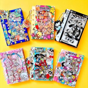 Wholesale Acrylic shake notebook notebook cross-border trembles TK explosions loose-leaf diyA7A5 small new kitty