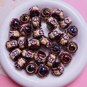 01-dark coffee / (sold by piece) diameter is about 16mm, hole diameter is about 2mm