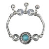 oly-fbb6efabe21c114a16a2b13a96f3e90a Wholesale Nepalese Ethnic Xizang Silver Bell Bracelet Niche Empress Dowager vintage Turquoise Bracelet