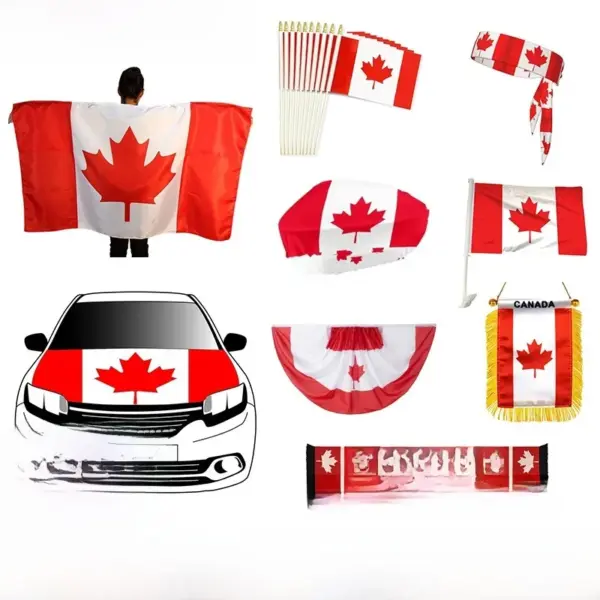 Wholesale World Cup Mexico USA Fan Supplies Scarf Headscarf Atmosphere Decoration Cheering Shawl Flag Satin Material Simple