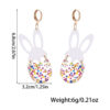 oly-fbe95e09bc6f5323ba50c5deed9e6dad Wholesale Easter Earrings Handmade Shining Egg Cute Bunny Stitching Acrylic Earrings