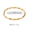 Wholesale 304 Stainless Steel Color Block Vacuum Plating Golden Plated Modern Style Simple Style Enamel Bangle