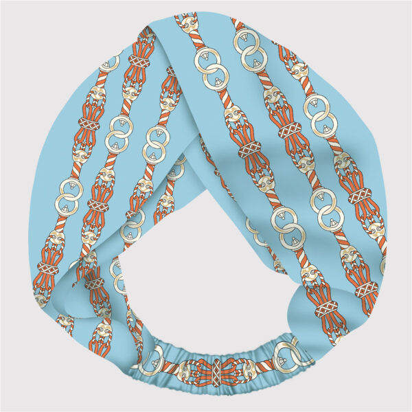 oly-fc19a51fa1483a0aec9c90331cd1e20c Wholesale Headscarf Versatile Cross Headband Imitation Silk Adjustable Heart-Shaped Elastic Printed Hair Accessories for Women with High-End Feel