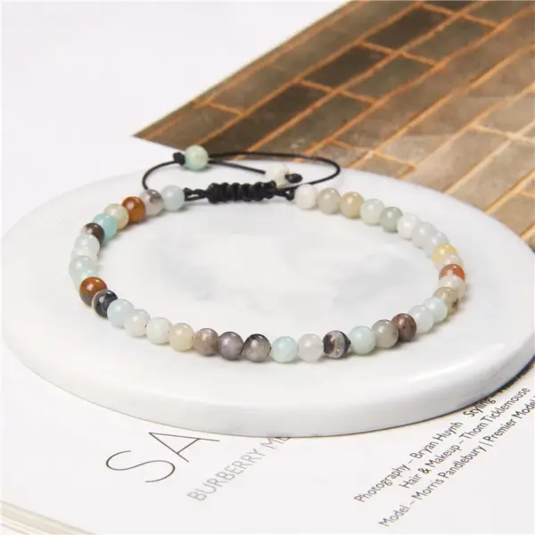 Wholesale Fashion Solid Color Natural Stone Beaded Bracelets