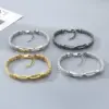 Wholesale Geometric Simple Style Men's Bracelet In 304 Stainless Steel With 18K Real Gold Plated PVD Coating 0.03µm