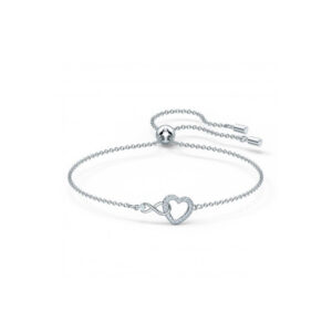 White gold eternal love bracelet