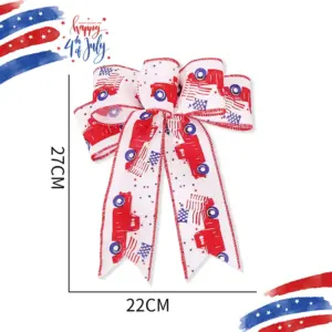Large White Car Ribbon