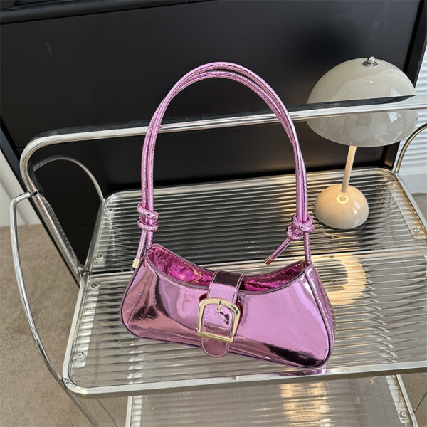 oly-fc8ec5c84916c4f50e44cdd3924ddfeb Wholesale Small Bag Women's Bag Simple Pure Color Texture Armpit Shoulder Bag Fashion Casual Baguette Trendy Bag