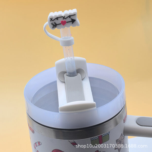 oly-fc9b788dd2192e09a79744e8de973b43 Wholesale 10mm silicone straw dust cap Valentine's Day dust cover set Stanley cup leak-proof plug universal 9.5mm